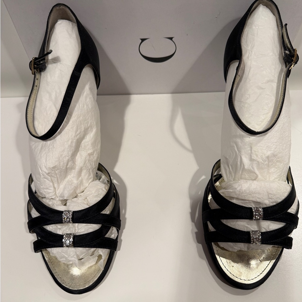 Caparros Black Strappy Heels